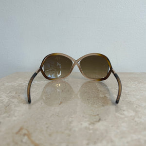 Pre-Owned TOM FORD Whitney Brown TF9 74F Sunglasses