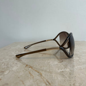 Pre-Owned TOM FORD Whitney Brown TF9 74F Sunglasses #2
