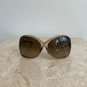 Pre-Owned TOM FORD Whitney Brown TF9 74F Sunglasses