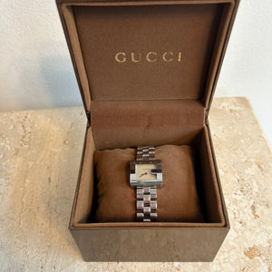 Pre-Owned GUCCI Stainless Steel/White 3600L G Watch