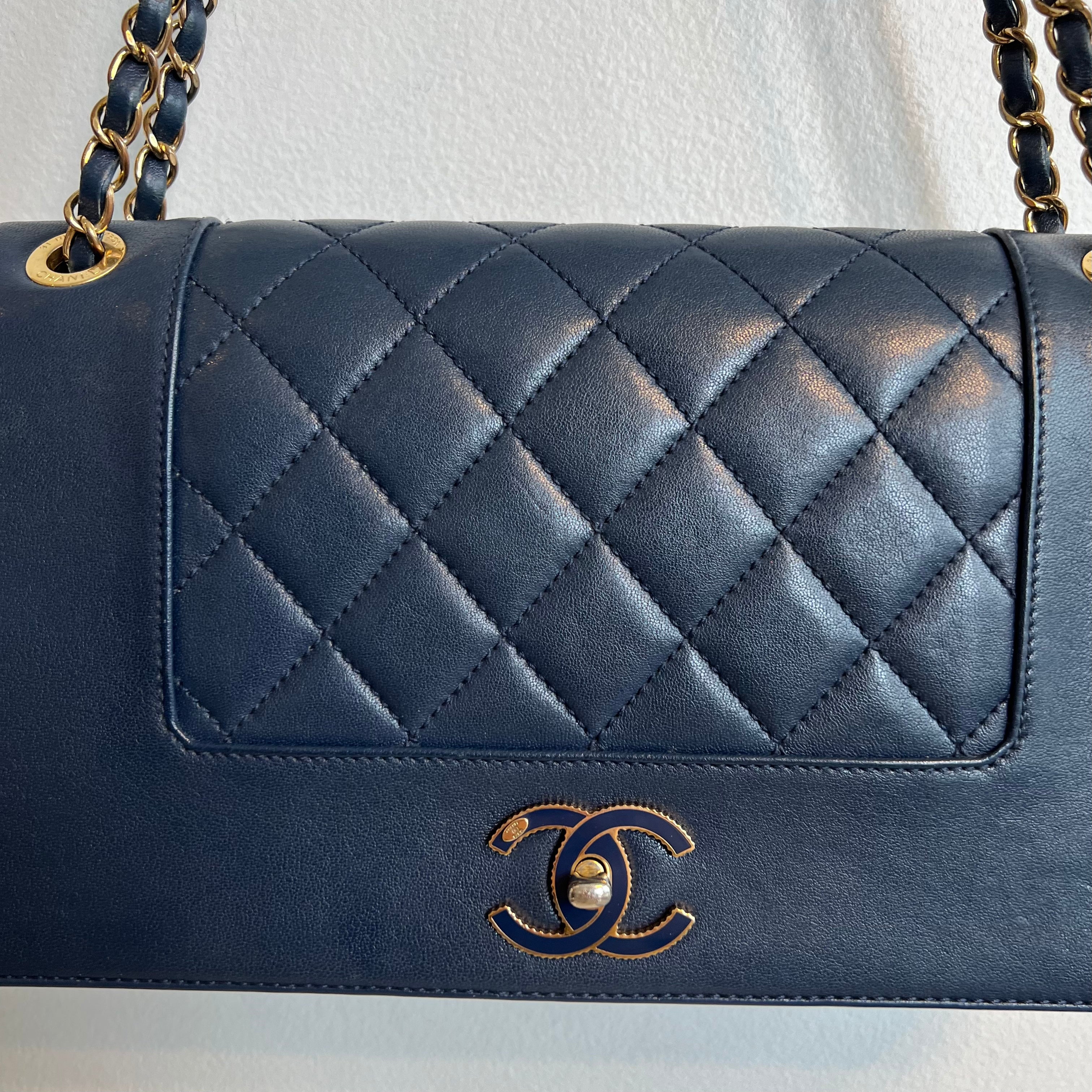 Chanel Navy Quilted Lambskin Mini Coco Crush Flap Gold Hardware 2020  Available For Immediate Sale At Sothebys