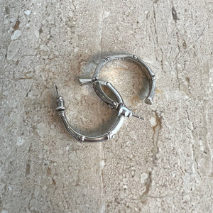 Pre-Owned JOHN HARDY SS Bamboo Collection Hoop Earrings