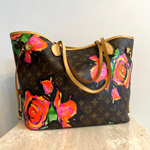 Bonhams : LOUIS VUITTON MONOGRAM STEPHEN SPROUSE ROSES NEVERFULL