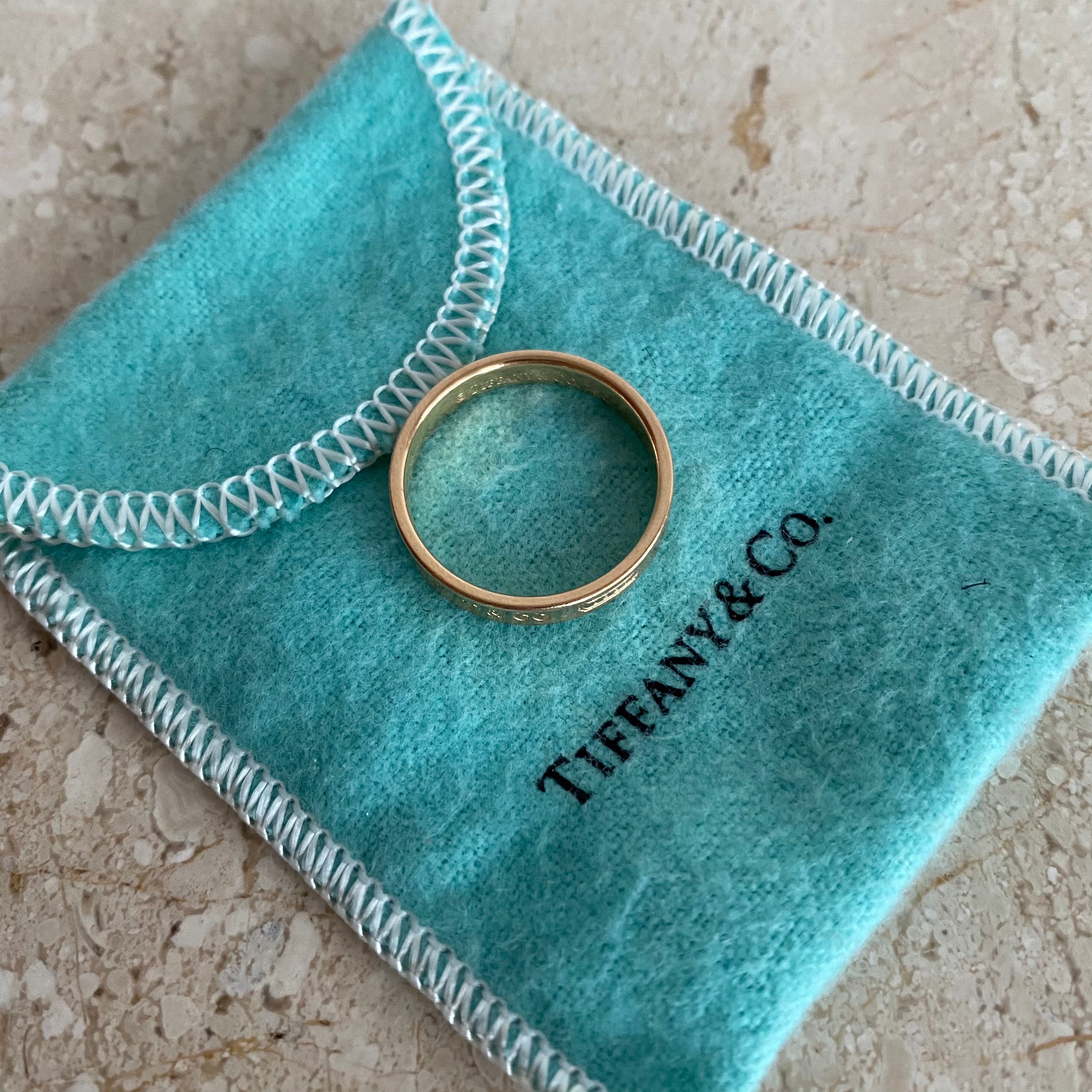 Authentic TIFFANY & CO. 18k Rose Gold Ring Valamode