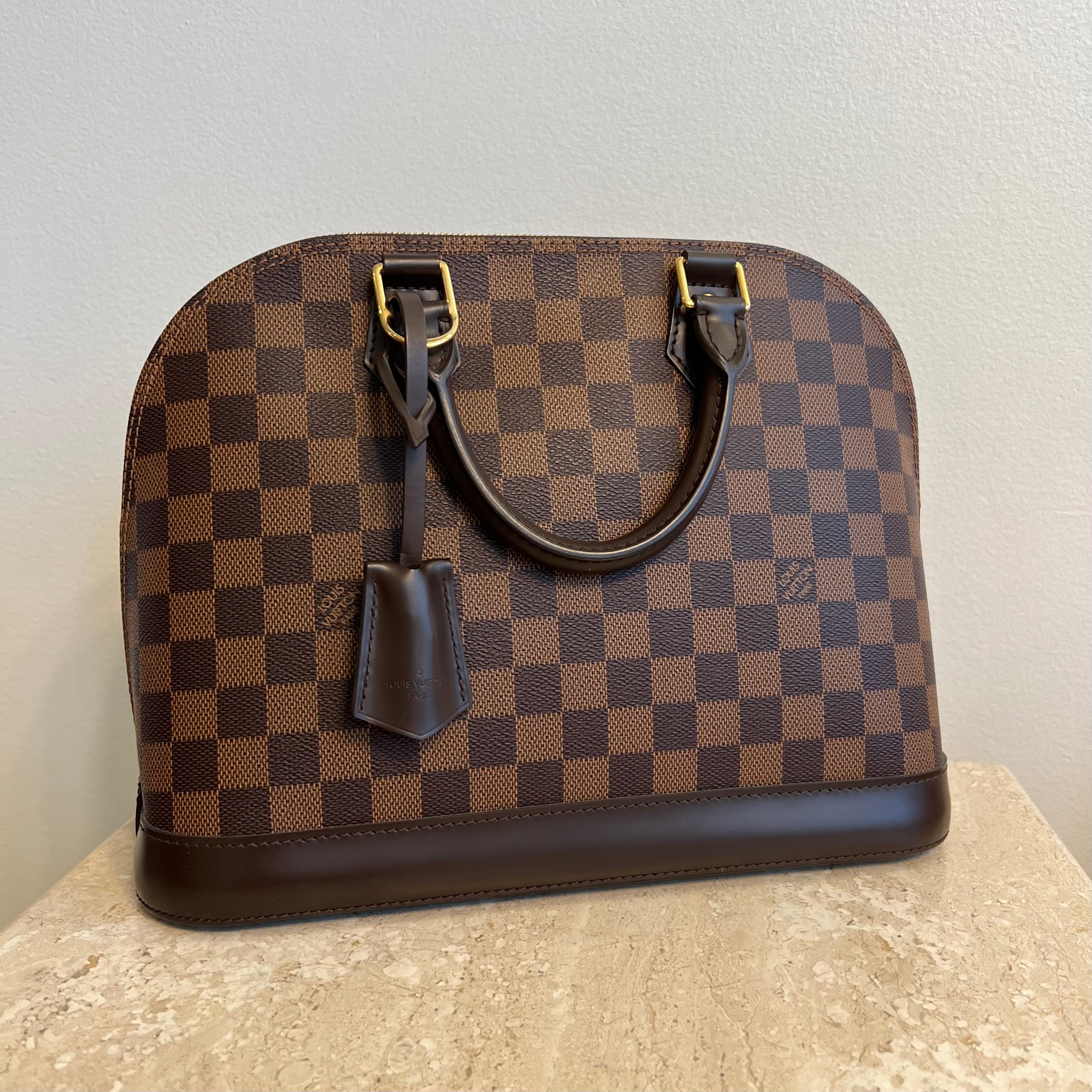 Pre-Owned LOUIS VUITTON  Damier Ebene Alma PM