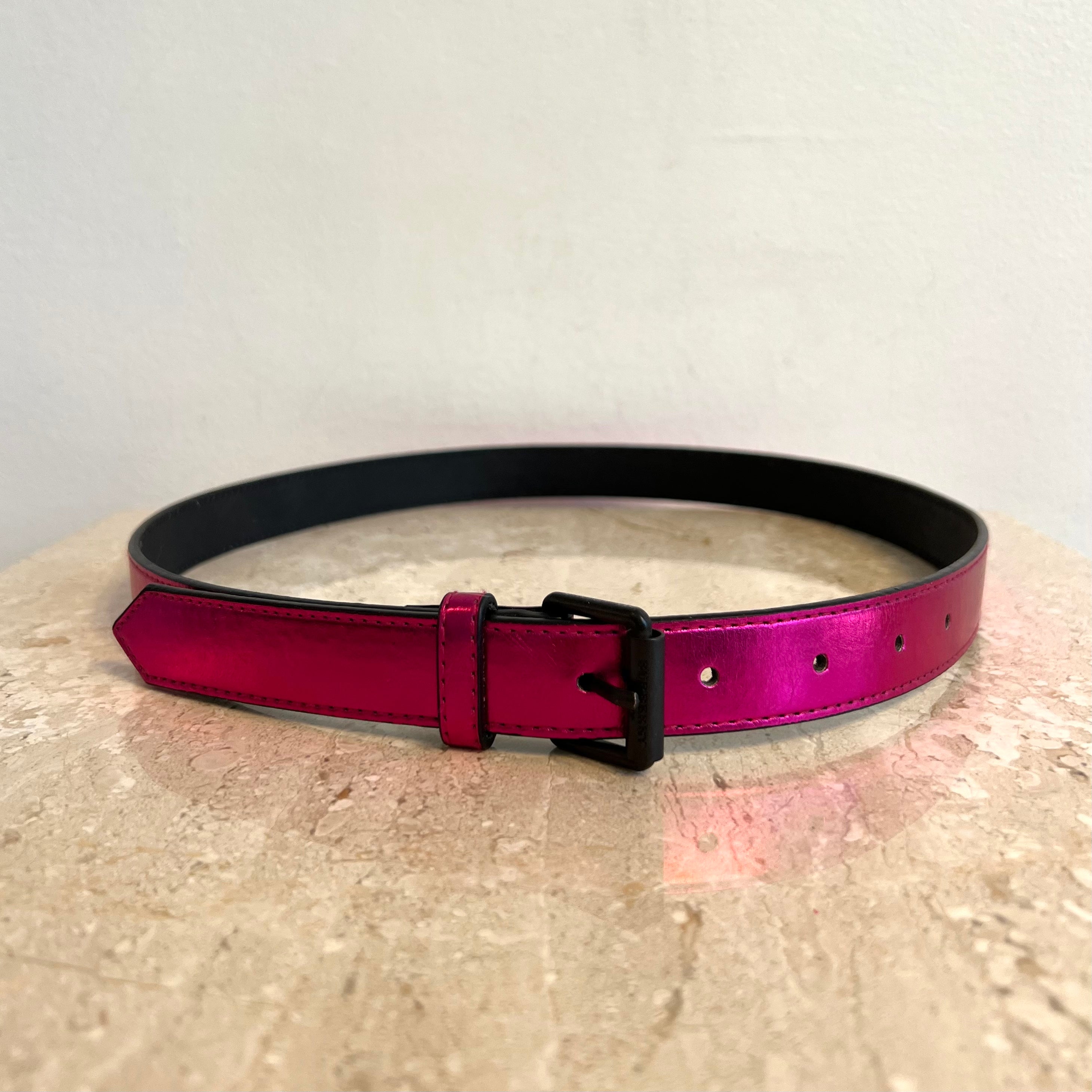 Pre-Owned BURBERRY Hot Pink Belt