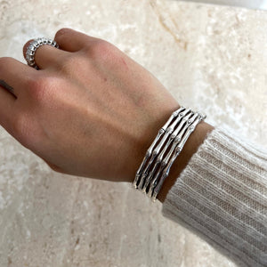 Pre-Owned JOHN HARDY SS 5 Coil Bamboo Collection Bracelet