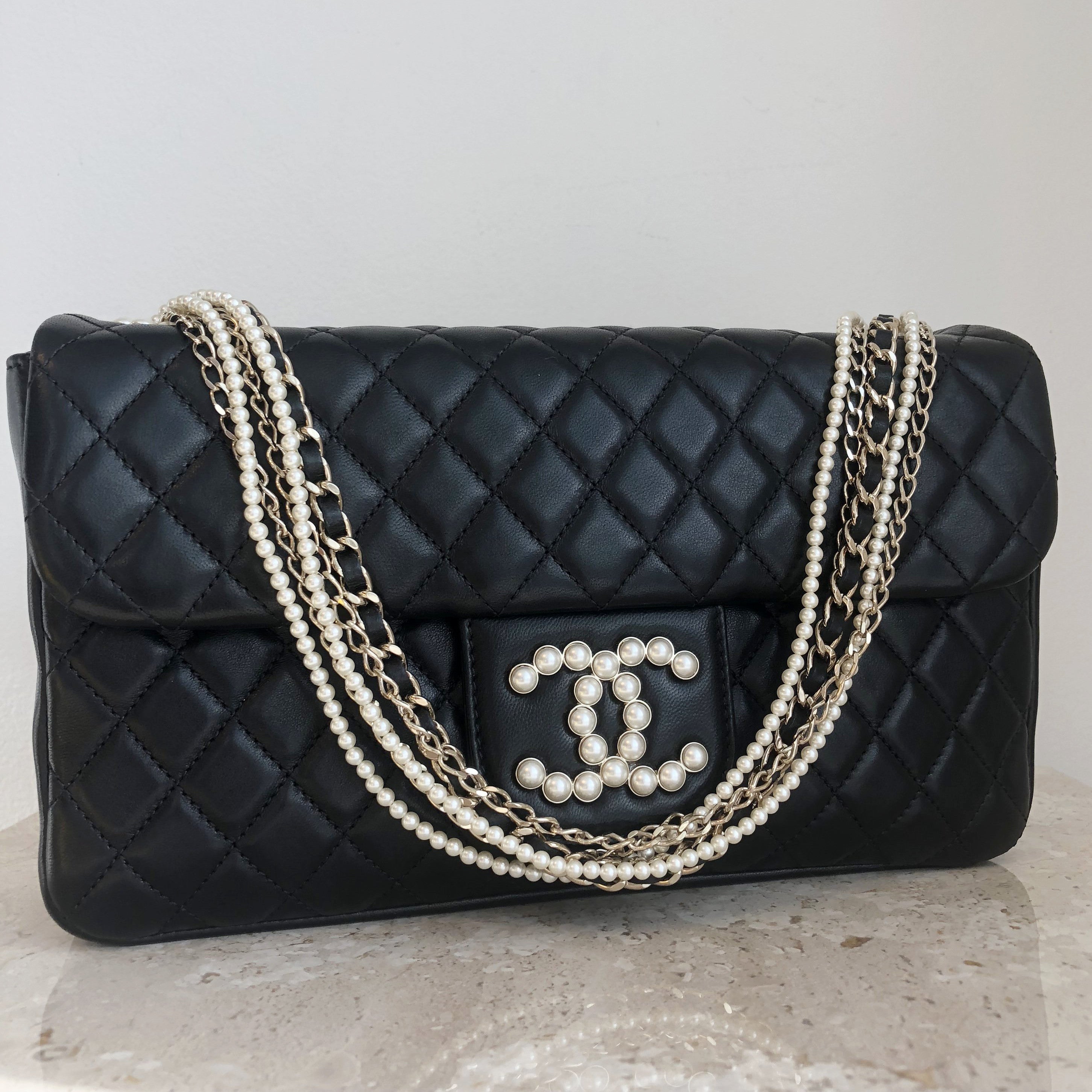 Authentic CHANEL Pearl Medium Flap Bag – Valamode
