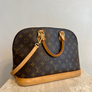 Pre-owned LOUIS VUITTON Monogram Alma PM with Strap