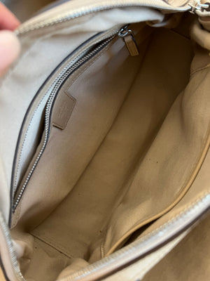 Pre-Owned MCM New Beige Shoulder Bag