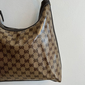 Pre-Owned GUCCI Crystal Coated GG Hobo