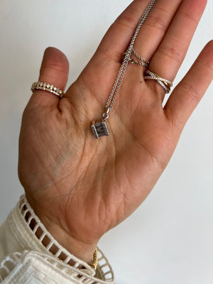 Pre-Owned TIFFANY & CO. Vintage Atlas Cube Necklace