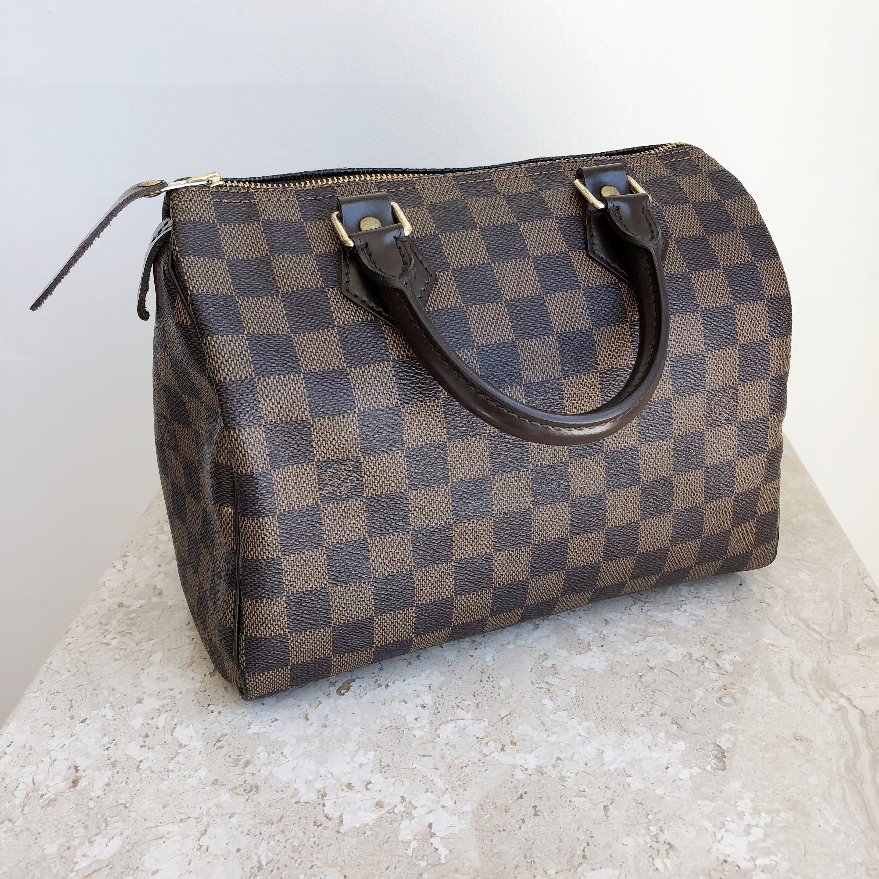 Louis Vuitton Damier Ebene Speedy 25 Bandouliere DAC #61 Louis Vuitton Damier Ebene Speedy 25 Bandouliere DAC