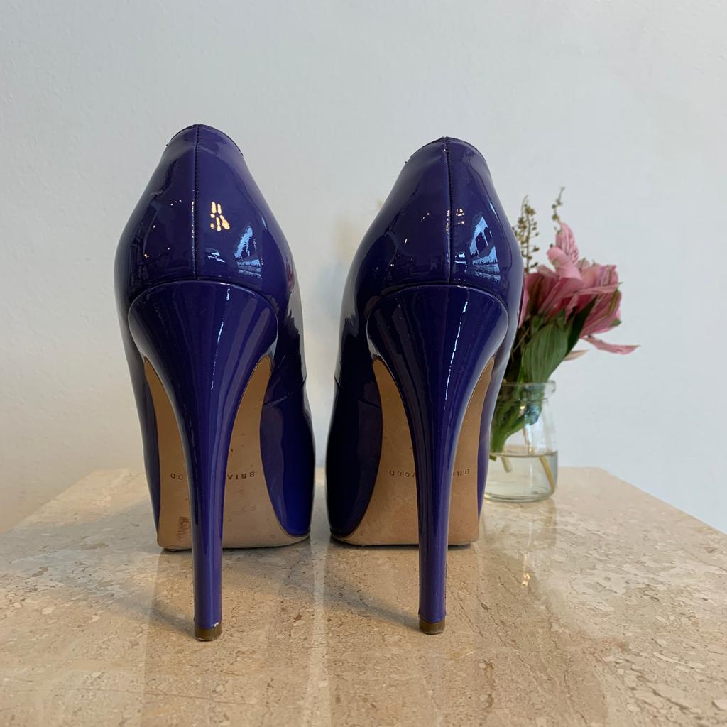 Pre-Owned BRIAN ATWOOD Maniac Purple Pumps - Size 37.5