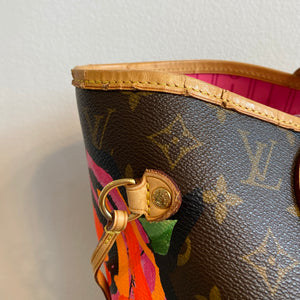 Stephen Sprouse x Louis Vuitton Monogram Canvas Roses Neverfull MM