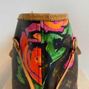 Pre-Owned LOUIS VUITTON Limited Edition Stephen Sprouse Monogram Roses Neverfull