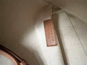 Pre-owned YVES SAINT LAURENT Cinnamon Suede Shopping Tote