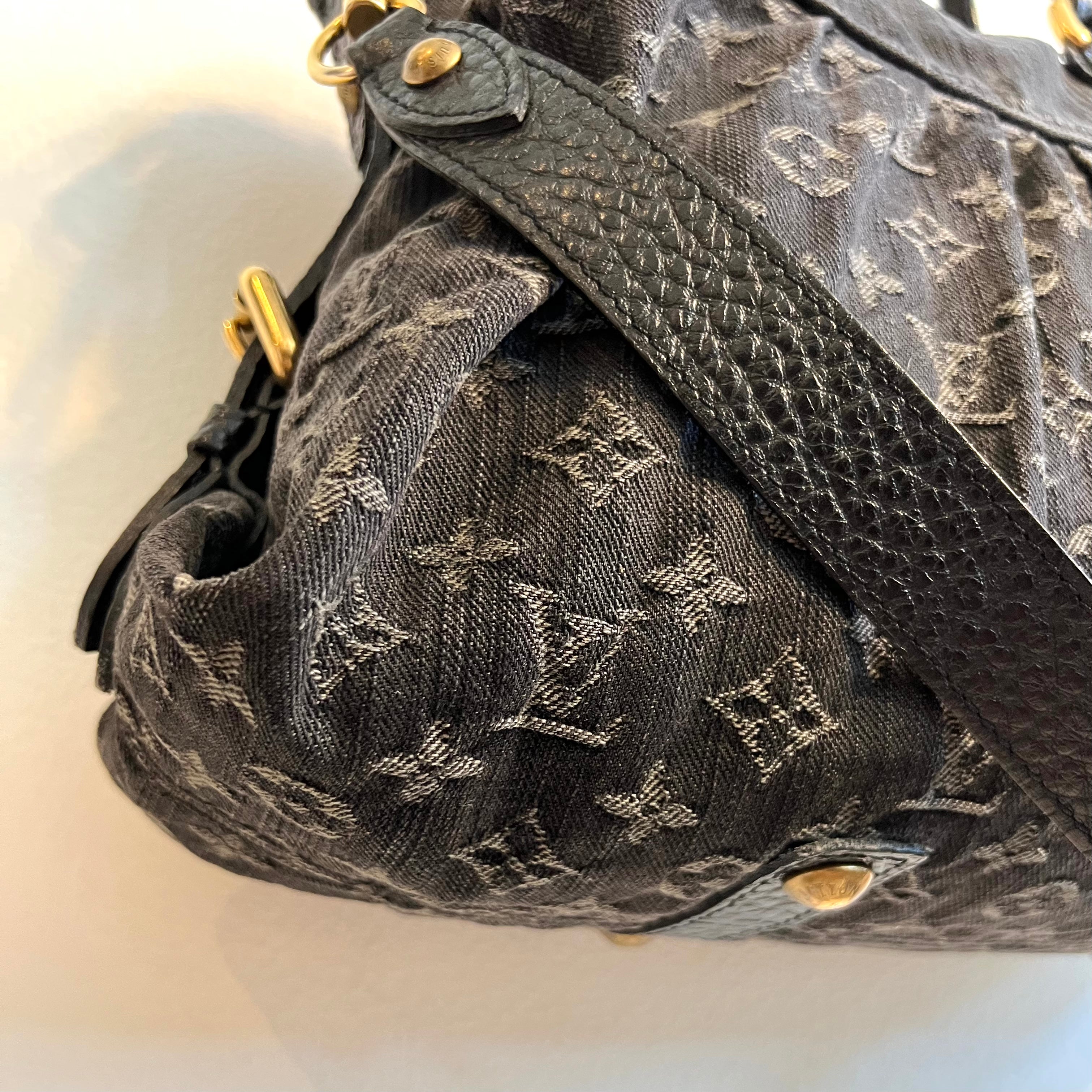 Pre-owned LOUIS VUITTON Monogram Denim Neo Cabby MM