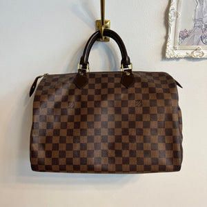 Pre-Owned LOUIS VUITTON Damier Ebene Speedy 35