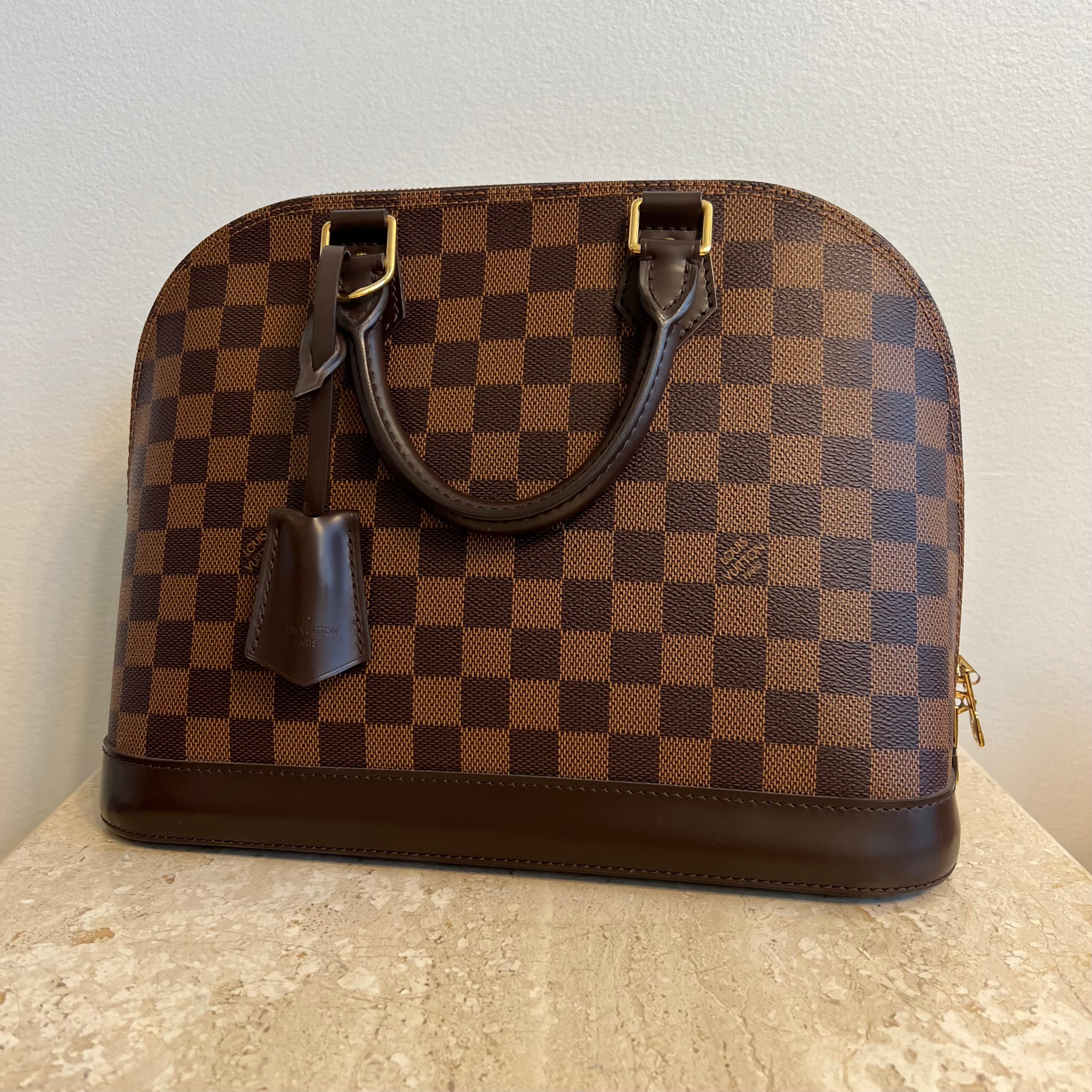 Pre-Owned LOUIS VUITTON  Damier Ebene Alma PM