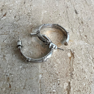 Pre-Owned JOHN HARDY SS Bamboo Collection Hoop Earrings
