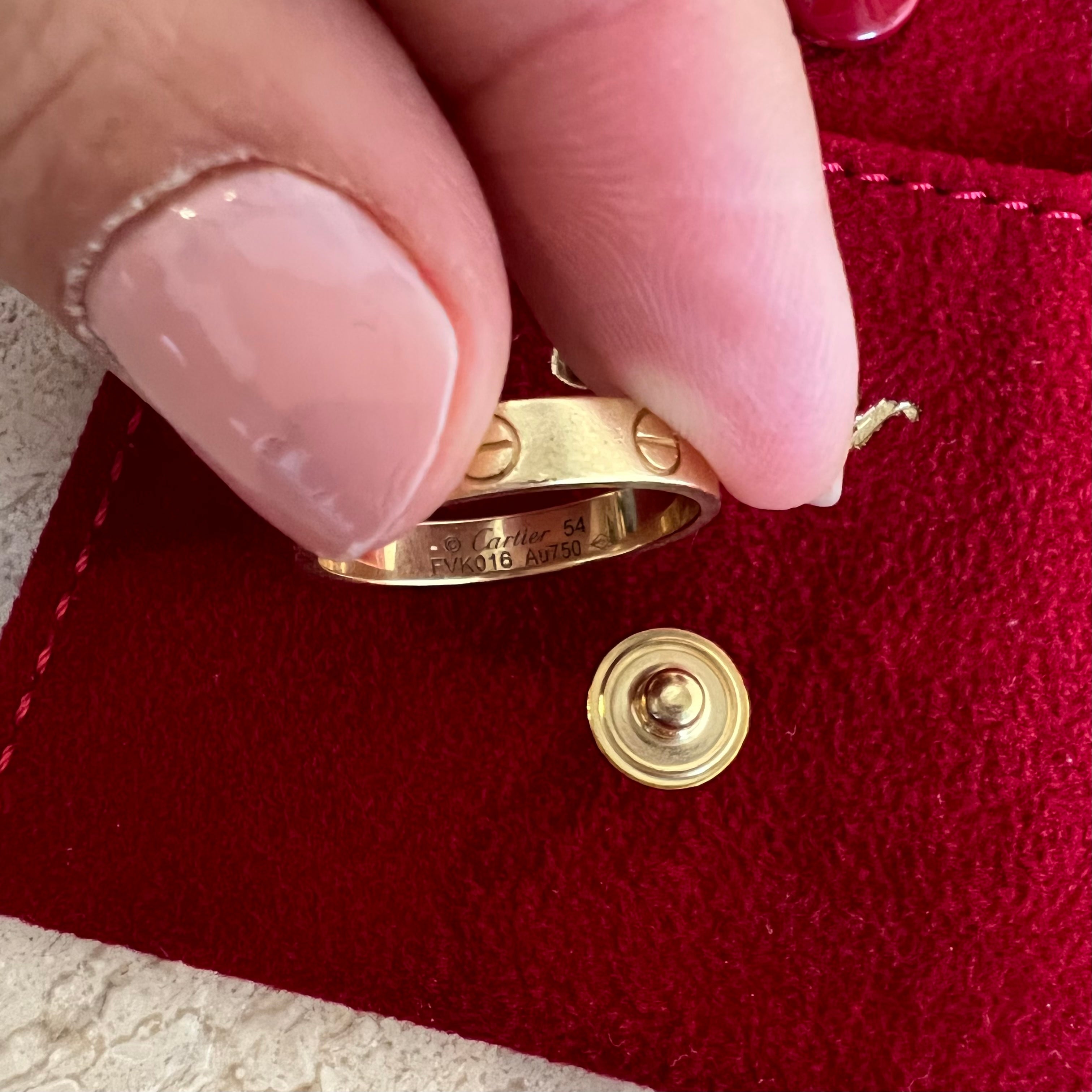 Size 54 cartier ring Clearance