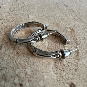 Pre-Owned JOHN HARDY SS Bamboo Collection Hoop Earrings