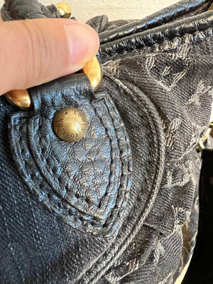 Pre-owned LOUIS VUITTON Monogram Denim Neo Cabby MM