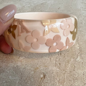 Pre-Owned LOUIS VUITTON Inlay Lucite Logo Bangle