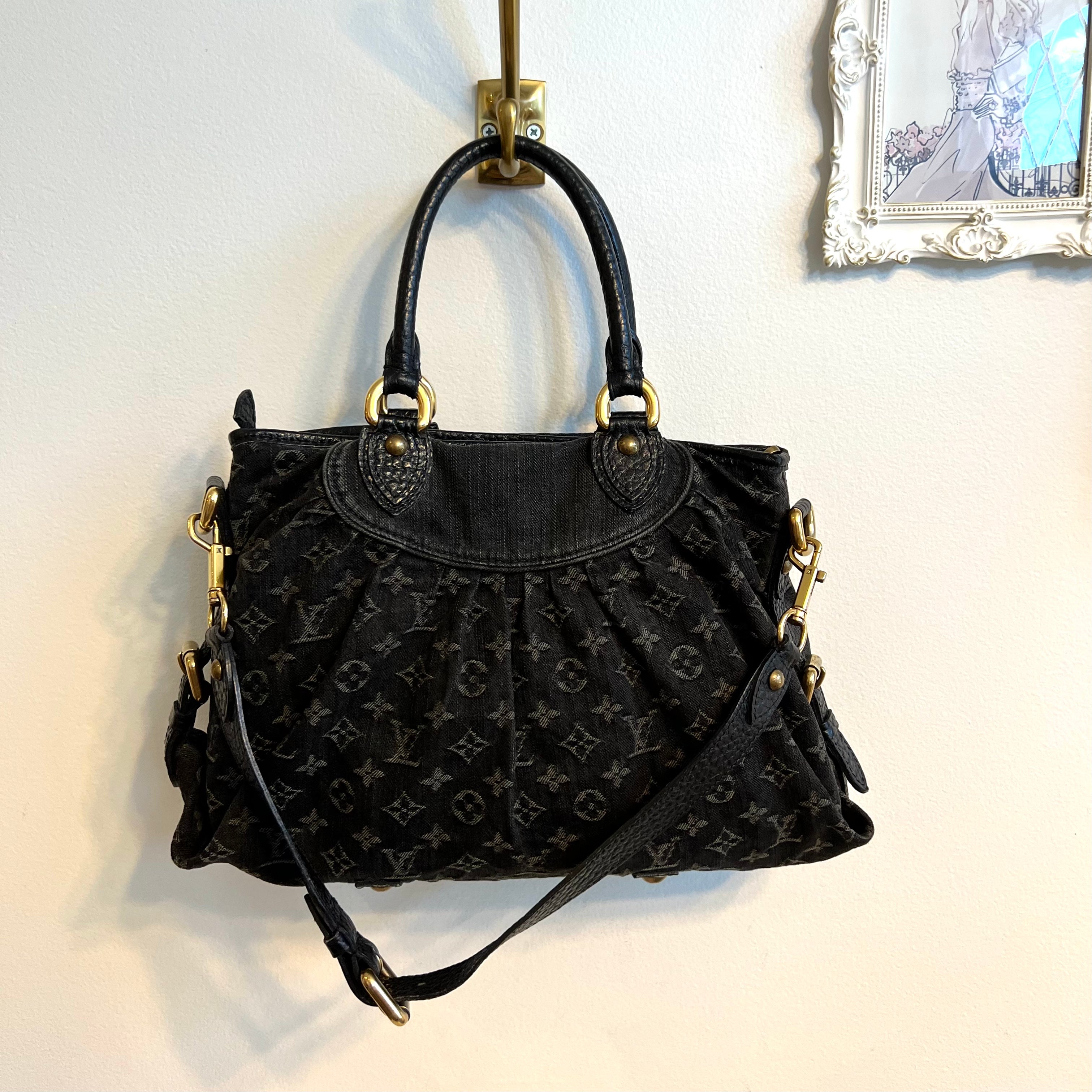 Pre-owned LOUIS VUITTON Monogram Denim Neo Cabby MM