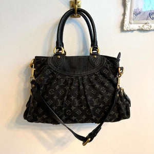 Pre-owned LOUIS VUITTON Monogram Denim Neo Cabby MM