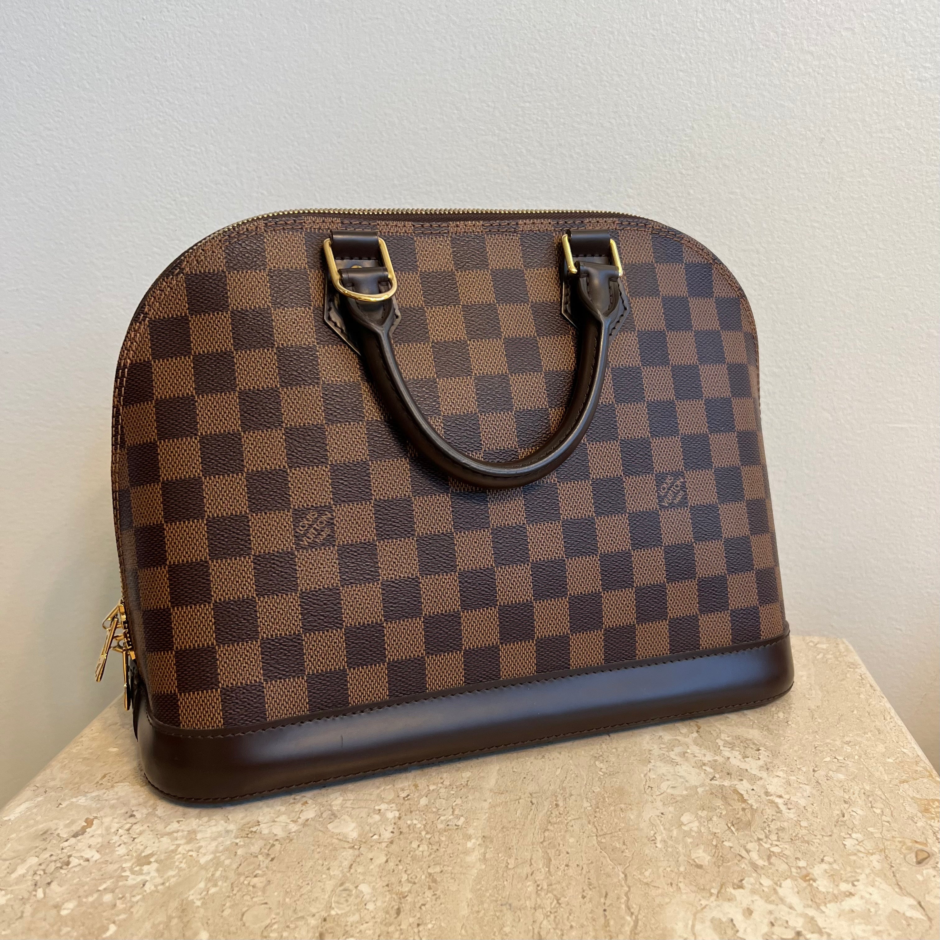 Pre-Owned LOUIS VUITTON  Damier Ebene Alma PM