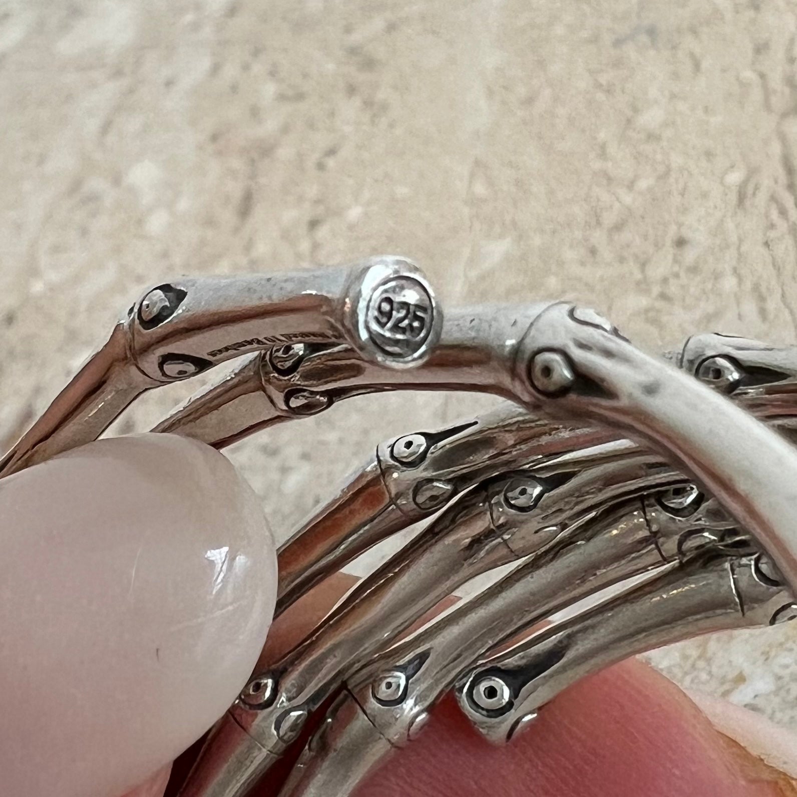 Pre-Owned JOHN HARDY SS 5 Coil Bamboo Collection Bracelet