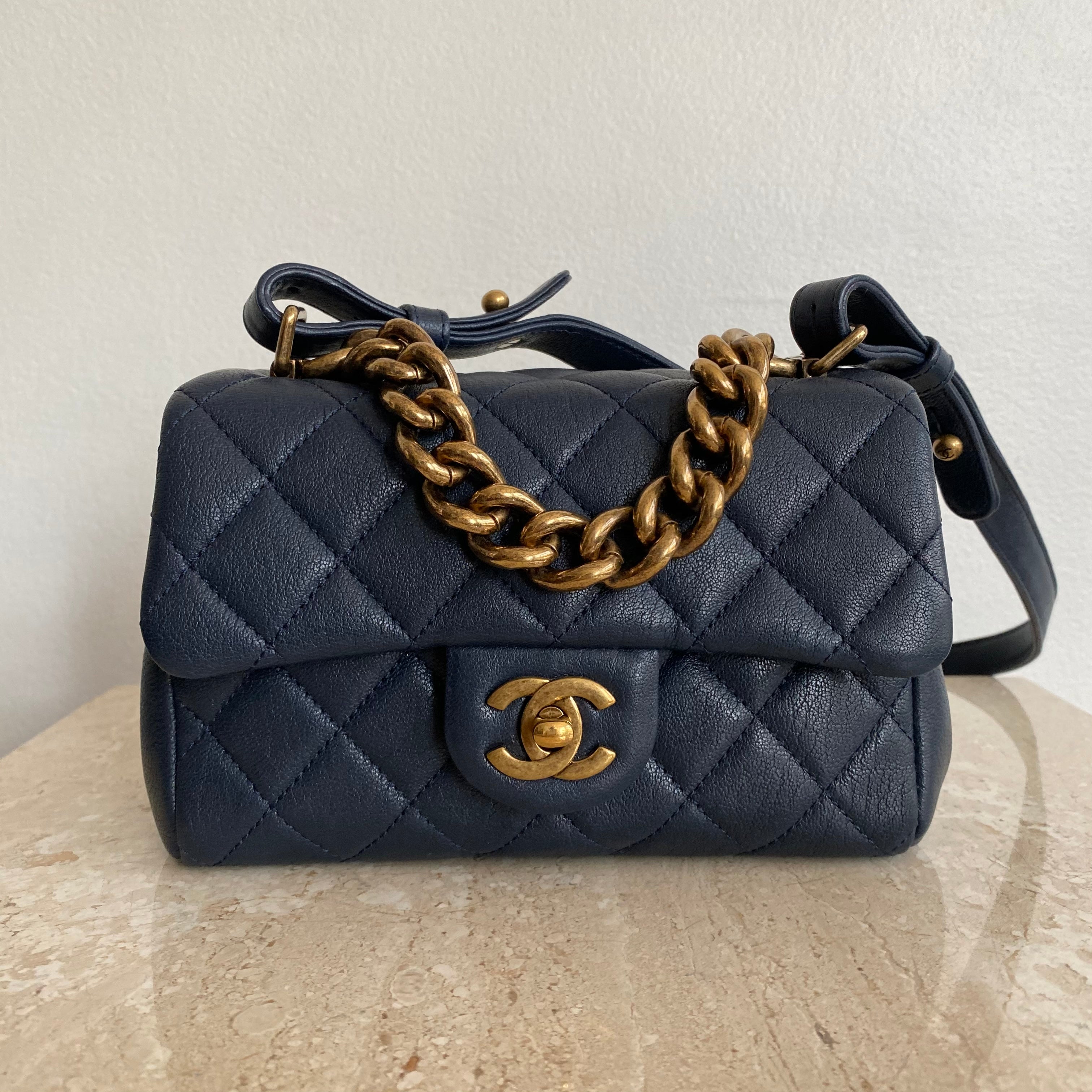 Chanel  2017 Navy Caviar Classic Flap Shoulder Bag  VSP Consignment