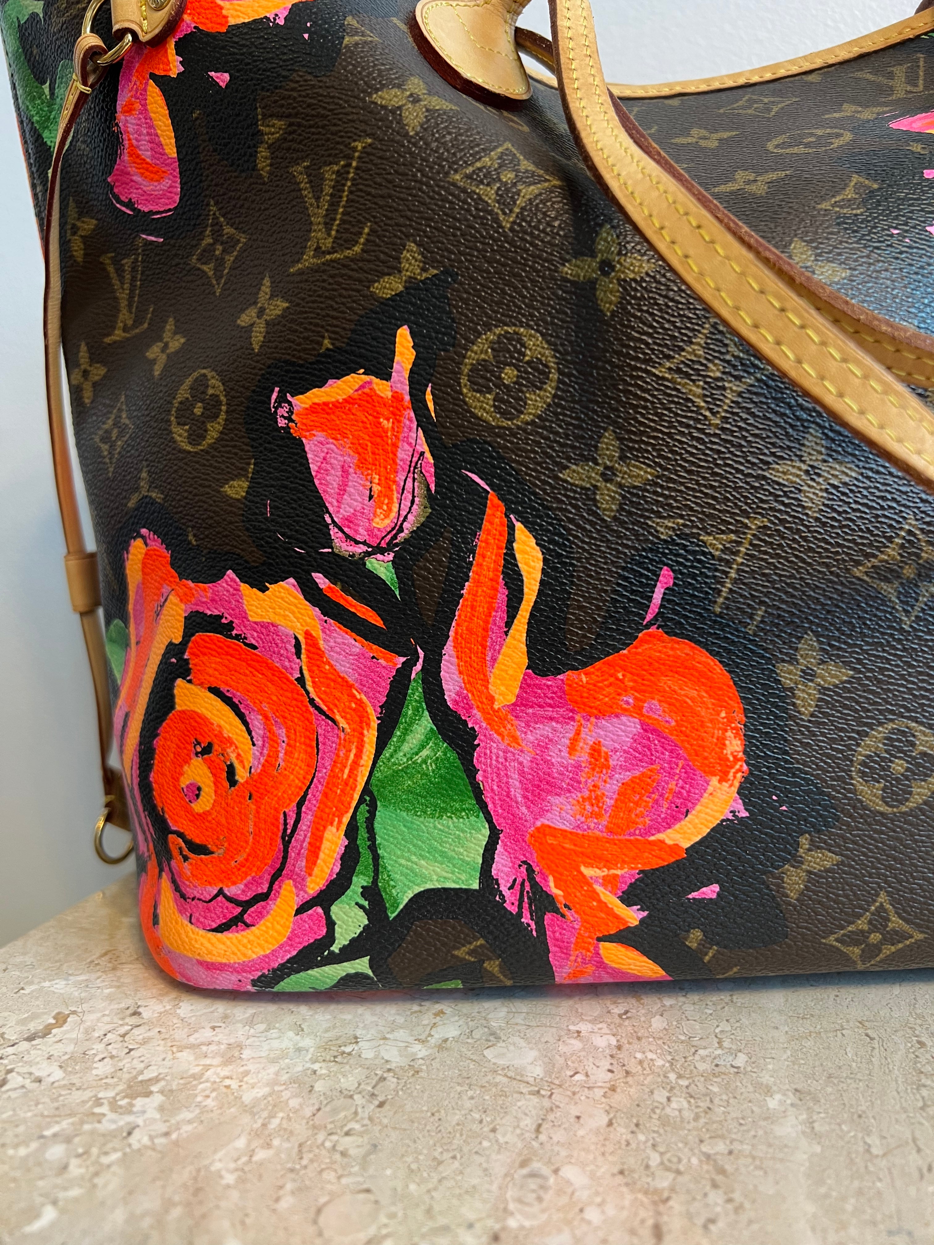 Pre-Owned LOUIS VUITTON Limited Edition Stephen Sprouse Monogram Roses Neverfull