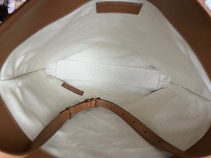 Pre-owned YVES SAINT LAURENT Cinnamon Suede Shopping Tote