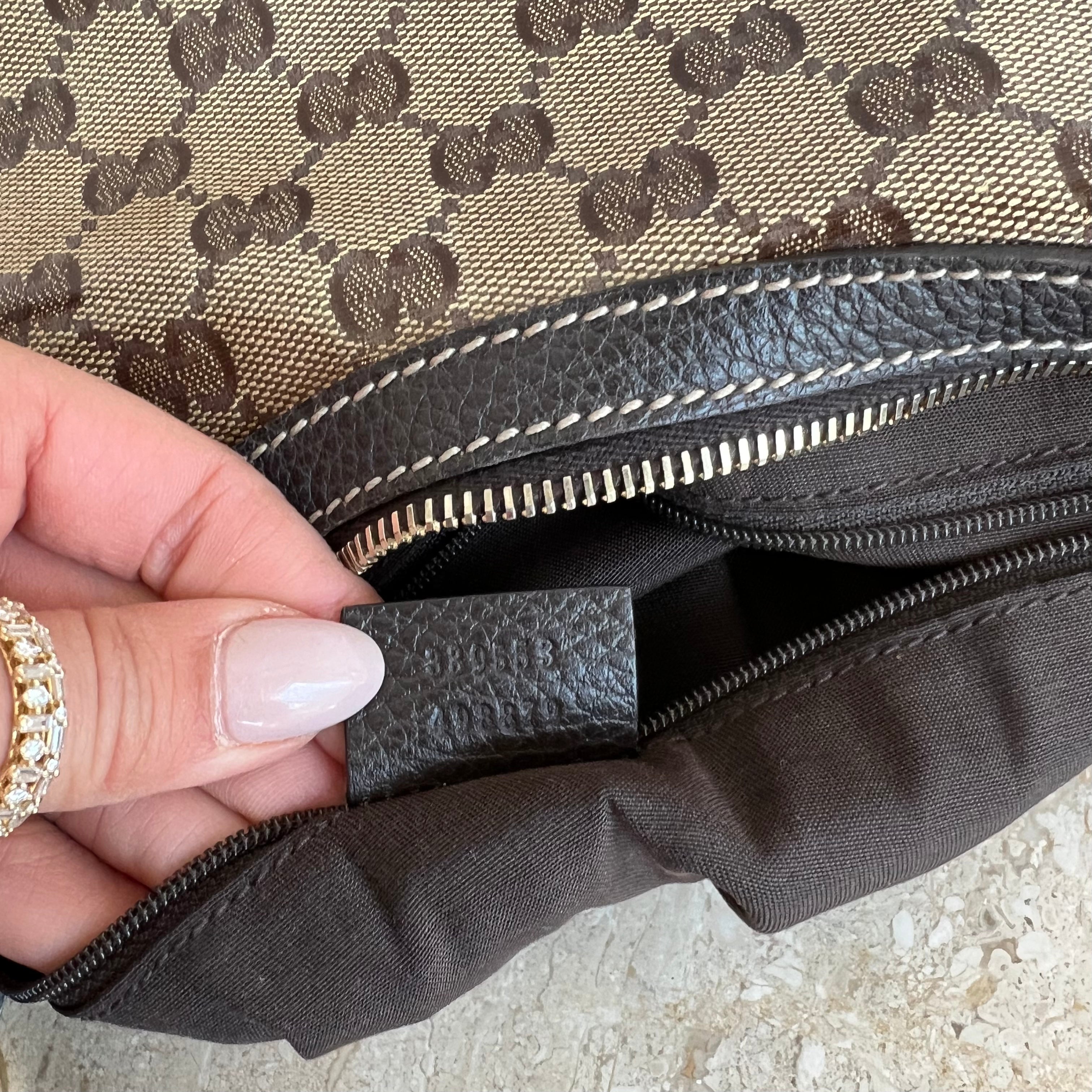 Pre-Owned GUCCI Crystal Coated GG Hobo