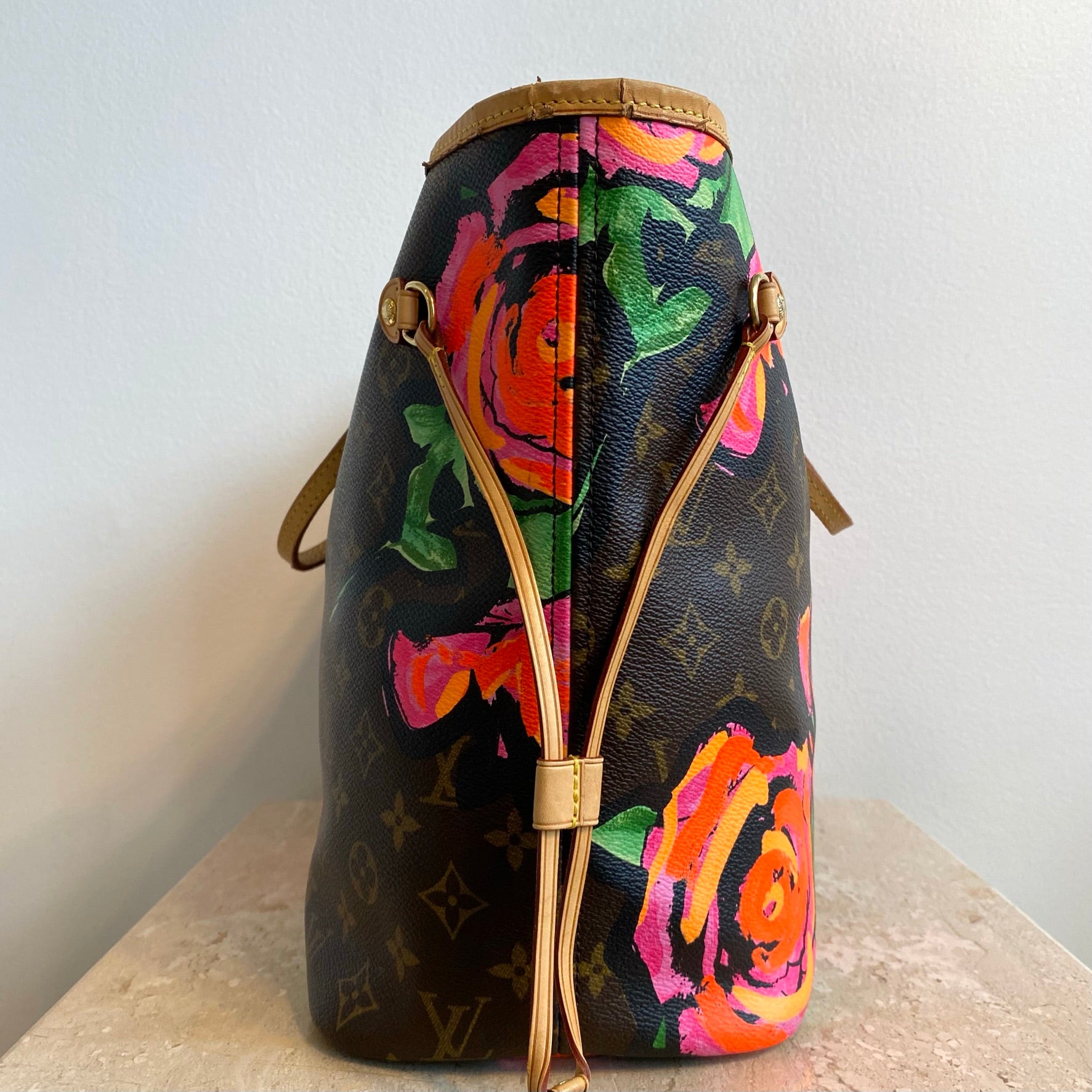 Pre-Owned LOUIS VUITTON Limited Edition Stephen Sprouse Monogram Roses Neverfull