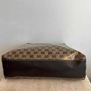 Pre-Owned GUCCI Crystal Coated GG Hobo