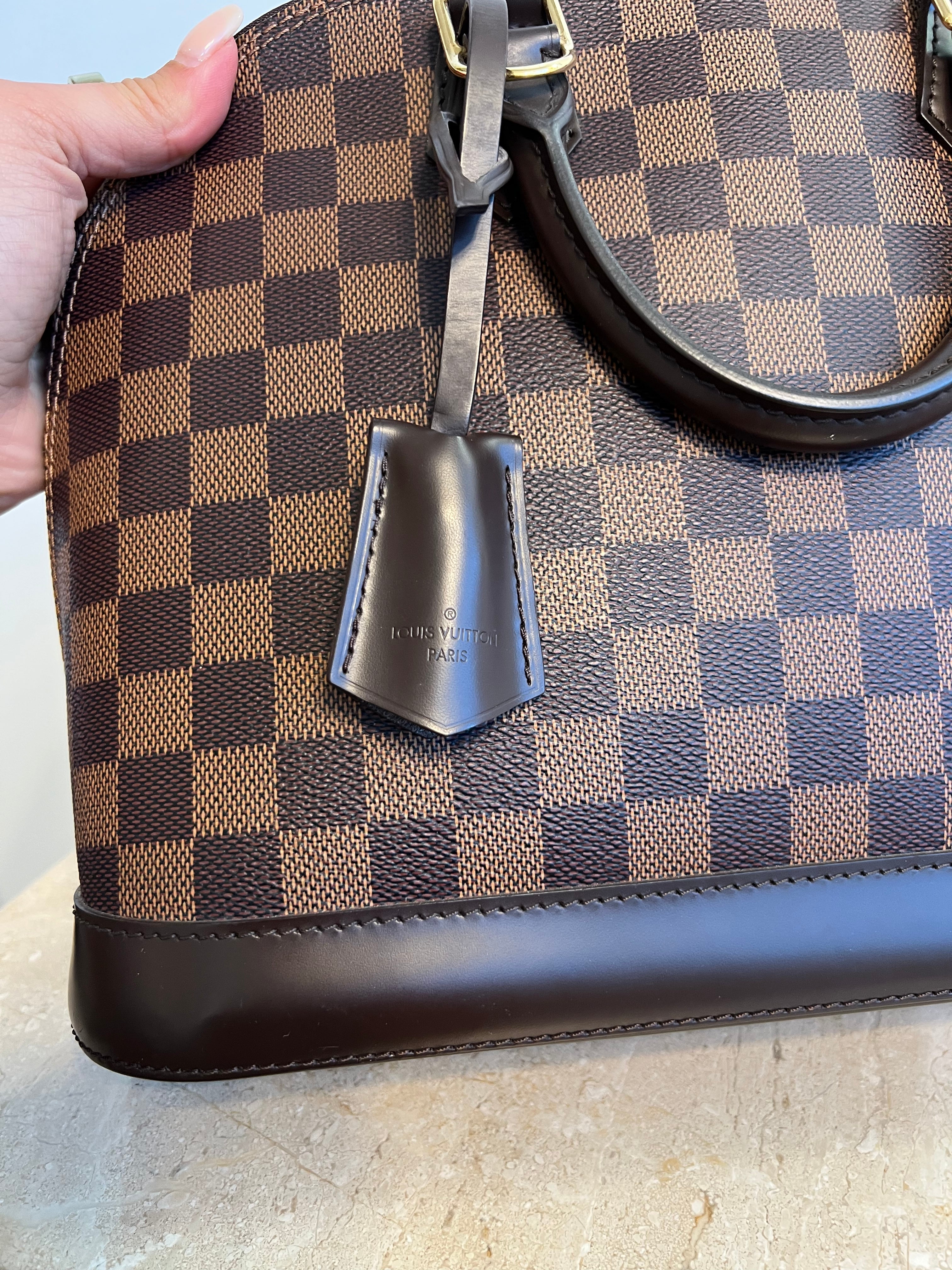 Pre-Owned LOUIS VUITTON  Damier Ebene Alma PM