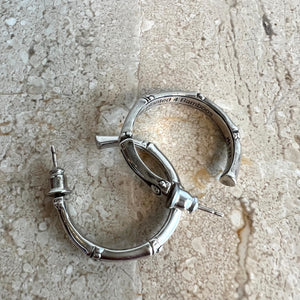 Pre-Owned JOHN HARDY SS Bamboo Collection Hoop Earrings